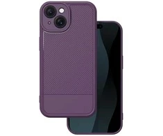 Dėklas Telforceone Simple Carbon case for iPhone 15 6,1" violetinė