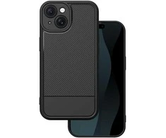 Dėklas Telforceone Simple Carbon case for iPhone 15 6,1" juodas
