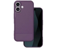 Dėklas Telforceone Simple Carbon case for iPhone 16 6,1" violetinė