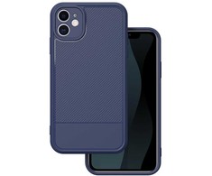 Dėklas Telforceone Simple Carbon case for iPhone 11 mėlynas