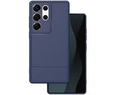 Dėklas Telforceone Simple Carbon case for Samsung Galaxy S25 Ultra mėlynas
