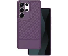 Dėklas Telforceone Simple Carbon case for Samsung Galaxy S25 Ultra violetinė
