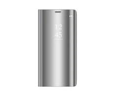 TelForceone Smart Clear View dėklas skirtas Samsung Galaxy A14 5G, sidabrinis