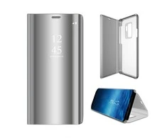 TelForceone Smart Clear View dėklas skirtas Samsung Galaxy S23, sidabrinis