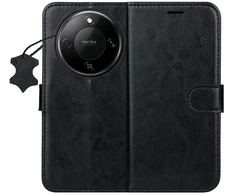 Dėklas Telforceone Smart Luxe leather case for Honor Magic 8 Lite juodas