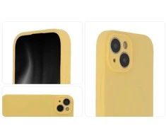 Tecto Shield Telforceone „Soft Touch Mag“ dėklas, skirtas „iPhone 15 Pro 6,1“; pastelinės geltonos spalvos