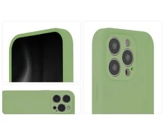 Tecto Shield „Soft Touch“ magnetinis dėklas, skirtas iPhone 14 6,1" pistacijų spalvos