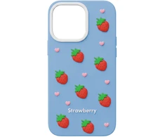 Dėklas Telforceone Strawberry case for iPhone 17 Pro Max 6,9'' mėlynas
