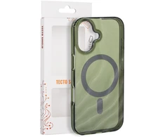 Tecto Shield Desert Mag dėklas, skirtas iPhone 17 6,3" tamsiai alyvuogių spalvos