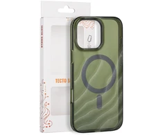 Tecto Shield Desert Mag dėklas, skirtas iPhone 16 Pro Max 6,9" tamsiai alyvuogių spalvos