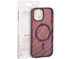 Tecto Shield Desert Mag dėklas, skirtas iPhone 15 6,1" raudonmedžio spalvos