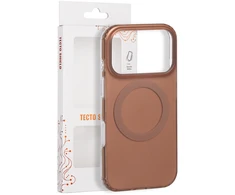Dėklas Telforceone Tecto Shield Mistiq Mag case for iPhone 17 Pro 6,3" / 18 Pro 6,3" ruda