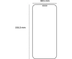 Telforceone Tempered glass 2,5D for Honor X8C 4G