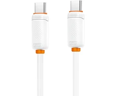 XO kabelis NB-Q298 PD USB-C – USB-C 1,0m 240W baltas