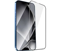TelForceone Grūdinto stiklo metalinis rėmelis, skirtas "iPhone 13 Pro Max" 6,7 14 6,7 Plus juodas rėmelis
