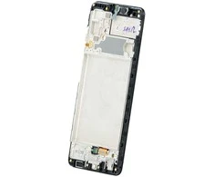 Touch LCD + jutiklinis skydelis Samsung A32 4G A325 GH82-25579A GH82-25566A juodas rėmelis originalus