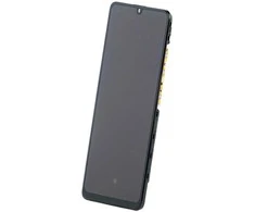 Touch LCD + jutiklinis skydelis Samsung A32 4G A325 GH82-25579A GH82-25566A juodas rėmelis originalus