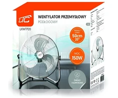 Ventiliatorius Wentylator Powermat LTC Wentylator pramoninis podłogowy 20&amp;quot| sidabrinė