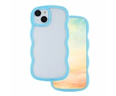Telforceone Telefono dėklas Wave skirtas iPhone 15, mėlynos spalvos