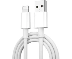 WIWU kabelis C006 USB - Lightning 1,2 m 2,4A baltos spalvos