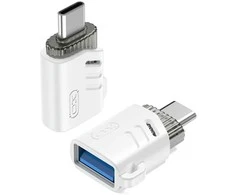 XO adapter NB256B OTG USB - USB-C baltas