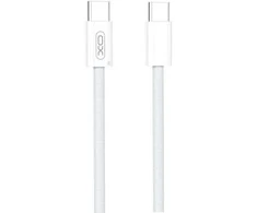 XO kabelis NB-Q260A PD USB-C - USB-C 1m baltos spalvos 60W