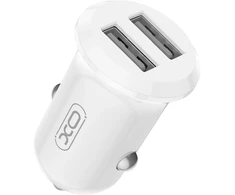 XO automobilinis įkroviklis CC67 12W 2x USB baltas