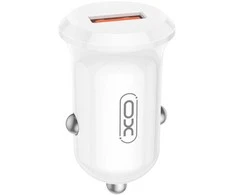 XO automobilinis įkroviklis CC68 18W QC 1x USB baltas