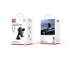 XO automobilinis laikiklis C120 juodos spalvos su suction cup