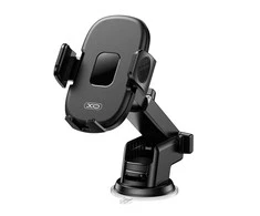 XO automobilinis laikiklis C121 juodos spalvos su suction cup