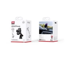 XO automobilinis laikiklis C121 juodos spalvos su suction cup