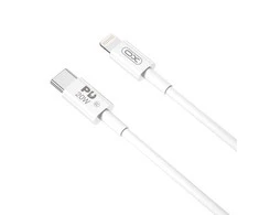 XO kabelis NB-Q189B PD USB-C - Lightning 2,0m 20W baltos spalvos