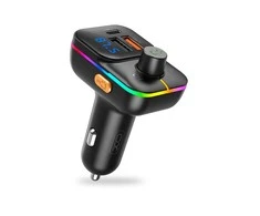XO transmitter FM BCC09 Bluetooth MP3 car charger 25W juodos spalvos