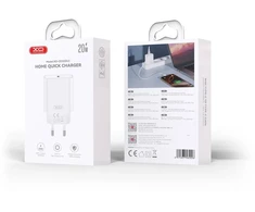 XO wall charger CE32 PD 20W 1x USB-C baltas