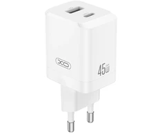 XO kroviklis jungiama į tinklą CE36 PD 45W 1x USB-C 1x USB balta