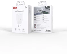 XO wall charger CE50 QC 18W 1x USB baltas