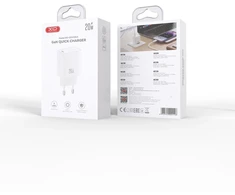 XO wall charger CE51 PD 20W 1x USB-C baltas