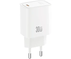XO wall charger CE53 PD 30W 1x USB-C baltas