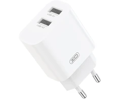 XO wall charger CE55 2x USB 2,4A baltas