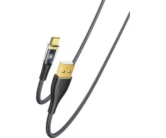 YESIDO LAIDAS CA104 18W USB/C TYPE 1,2M PVC 2A Juodas