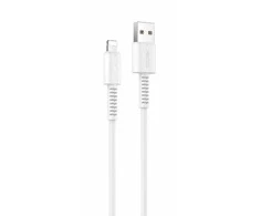 USB laidas Yesido yesido Kabelis CA120 18W USB-Lightning 1m PVC 2A, baltas / baltas