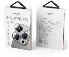 „Yesido“ objektyvo apsauga WB52 iPhone 16 Pro / 16 Pro Max, pilka / pilka