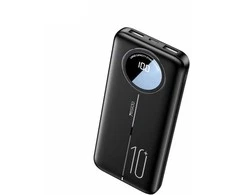 „Yesido“ nešiojama baterija YP40, 10 000 mAh, LED, 2xUSB-A + USB-C, JUODA