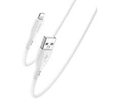 YESIDO SILICONE CABLE CA119 12W USB/LIGHTNING 1M 2,4A Baltas