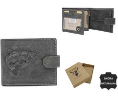 Always Wild Leather vyriška piniginė N992L-CHM Juodas