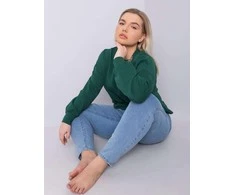 Basic Feel Good Megztinis-RV-BL-6317.94-tamsiai žalias