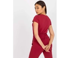 Basic Feel Good Marškinėliai-RV-TS-4623.42-bordo