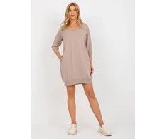 Basic Feel Good Suknelė-RV-SK-7203.35P-tamsiai smėlio spalvos
