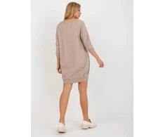 Basic Feel Good Suknelė-RV-SK-7203.35P-tamsiai smėlio spalvos