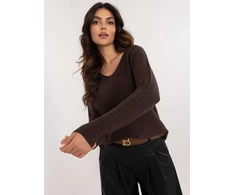 Basic Feel Good Sweter-IT-SW-0810.08P-ciemny ruda